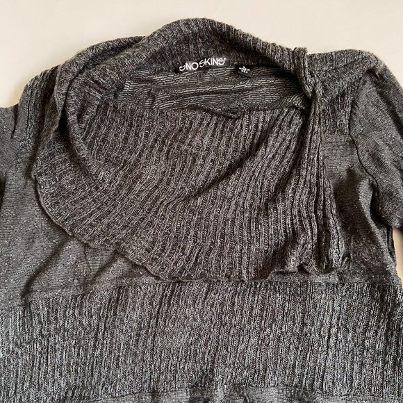 Snoskins Women size S gray Shawl Collar pullover sweater made in USA - Picture 3 of 10